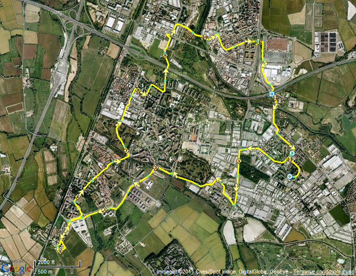 PERCORSO SERALE 13 KM